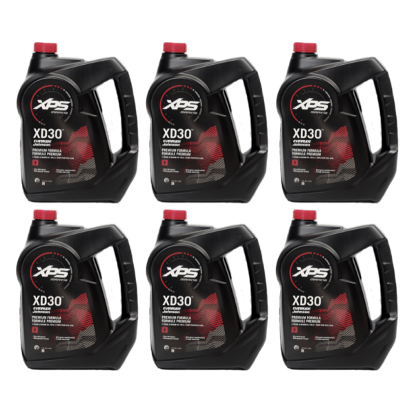 10 x 6 Gallon Case Evinrude XD30