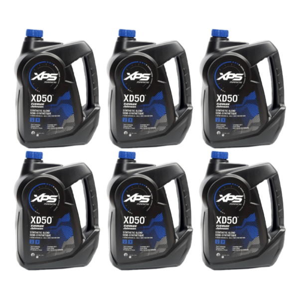 10 x 6 Gallon Case Evinrude XD50 Oil
