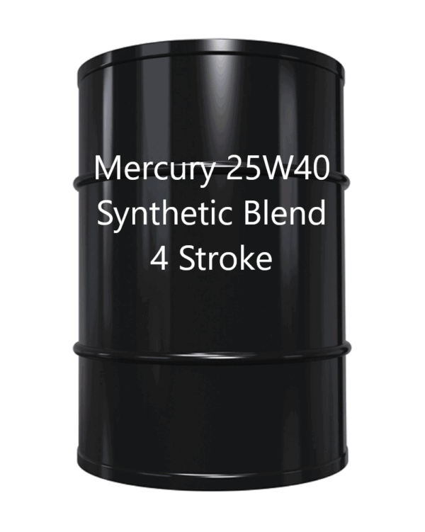 55 Gallon Mercury Quicksilver 25W40 Synthetic Blend 4-Stroke Oil